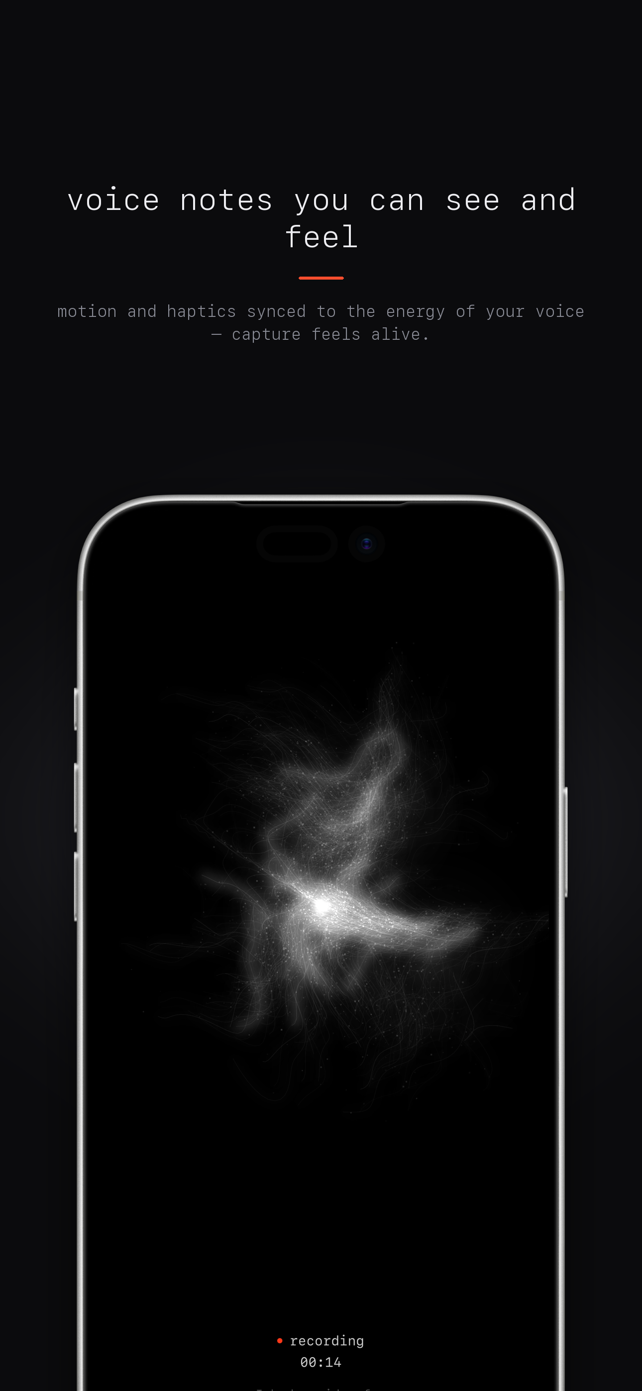 A living glow that reacts to your voice